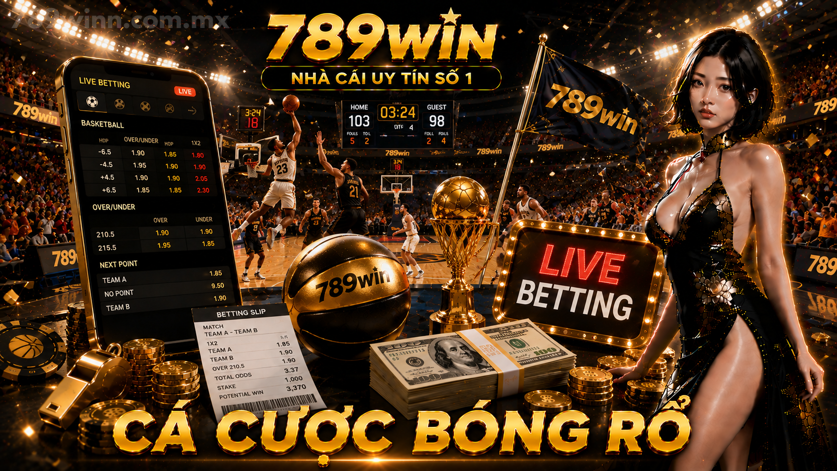 Cá cược bóng rổ 789win
